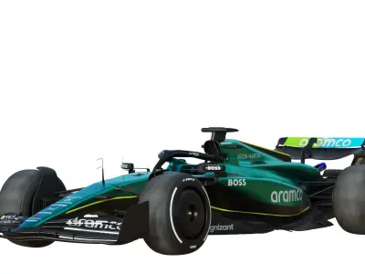 F1 Aston Martin AMR24 2024 3D model