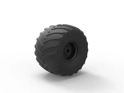 Wheel from monster truck 3D print model