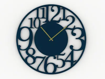 Modern Artistic Wall Clock  3D model