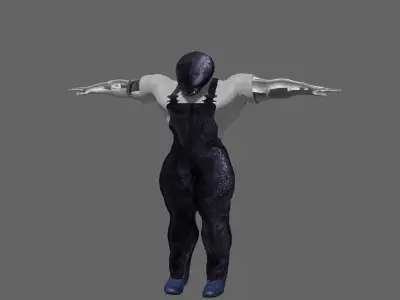 Friendly monster Dguy Free low-poly 3D model