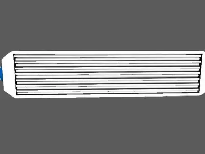 Intercooler Low-poly 3D model