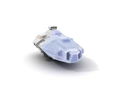 Sleek Gray Spaceship model pack Low-poly 3D model