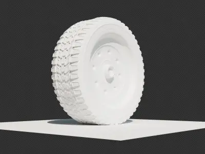 Car Tire with 4k textures free to use  Free 3D model