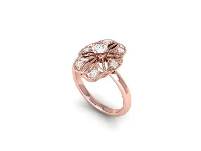 Wedding Ring  3D print model 34
