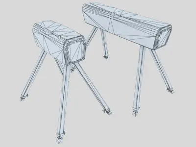 Free PBR Gym Horse Free low-poly 3D model