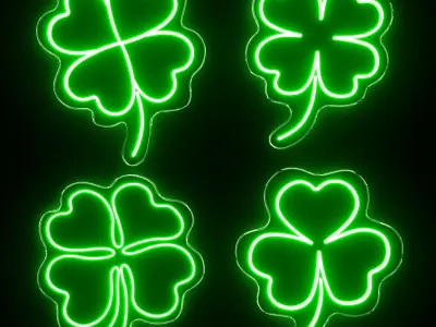 Shamerock Neon Sign 3D model