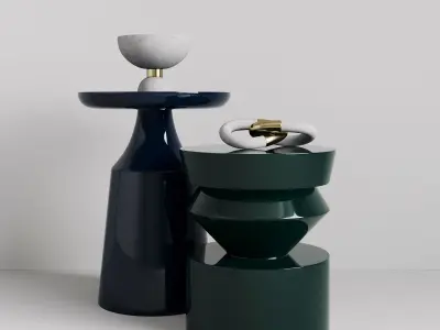 Side tables by Arteriors home 3D model