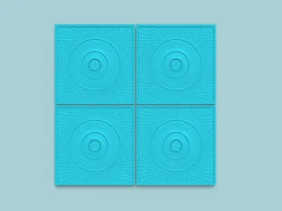 Wall Panel A19 Ornament - Interior Design Decoration 3D print model