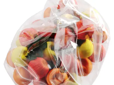  Fruit package Low-poly 3D model