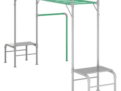 JUNIOR JUNGLE MONKEY BAR MODULE - LIFESPAN KIDS 3D model