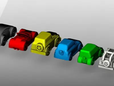 Miniature cars - Kanban 3D print model