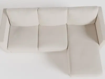 VIMLE chaiselongue sofa 3D model