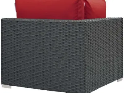 Tripp Corner Patio Chair with Sunbrella Cusions 3D model