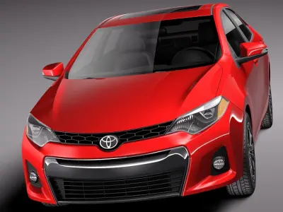 Toyota Corolla S 2014 USA 3D model
