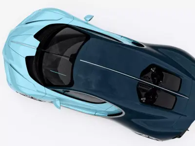 Bugatti Tourbillon 2026 Low-poly 3D model