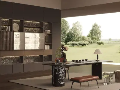 Light luxury tea room 3D model