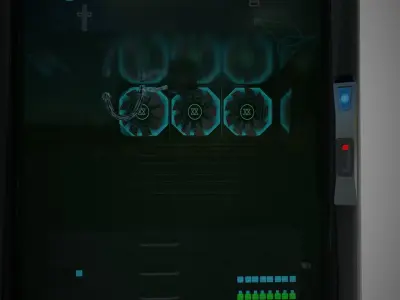 Server computer Low-poly 3D model