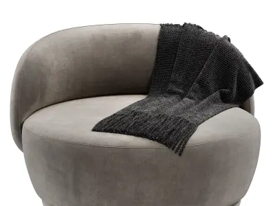 PRESTIGE PINK ARMCHAIR by artemest 3D model