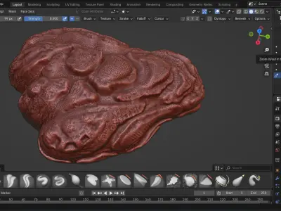  Oyster Shell Vol 8 High Detail 3D Printable Model 3D print model