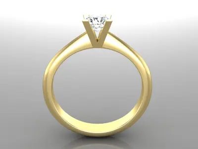 Ring M66 The luxury female ring with gems wedding 3D print model