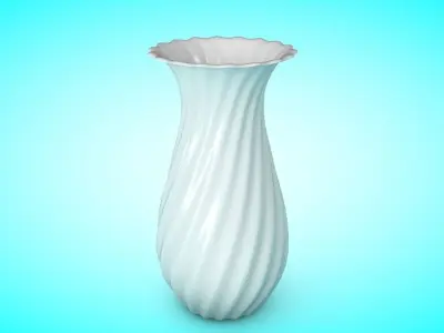 Vase 1 toilet brush Low-poly 3D model