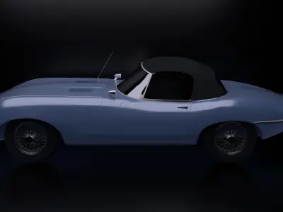 1966 Jaguar XKE Convertible Free 3D print model