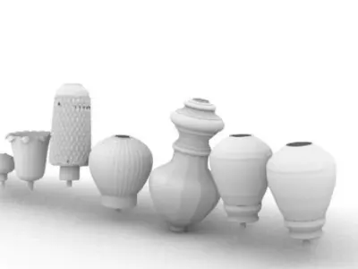 Vase decorated 3d model Free 3D print model