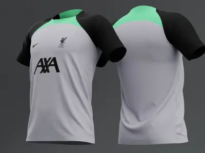 Liverpool 2023 2024 Training Jersey 3D model