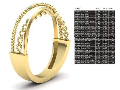 CrossOver Rings Collection 3D print model