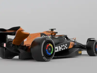 McLaren 2024 F1 car 3D model