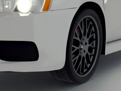 Mitsubishi Lancer Evo X 3D model