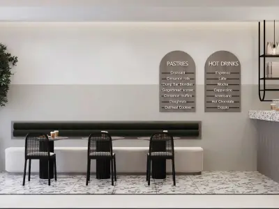 Small cafe 3D model