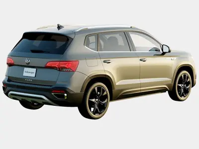 Volkswagen Taos 2024 SE Spec Low-poly 3D model