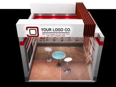  Booth Exhibition Stand a104 3D model