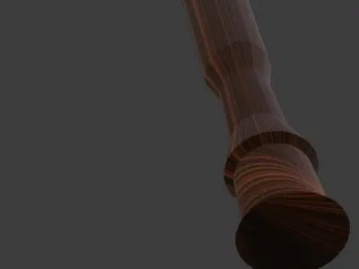 Stick baseball bat Free 3D model