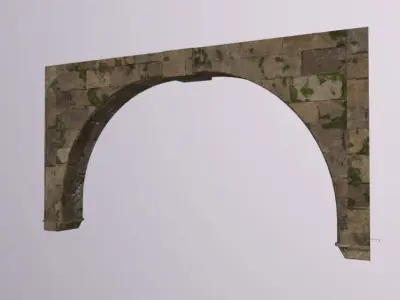 Old Brick Arch Low-poly 3D model