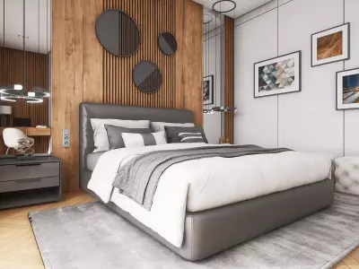 HQ ArchViz Bedroom Vol 1 Low-poly 3D model