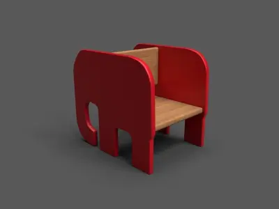 Manny Chair Low-poly 3D model