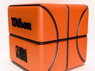  Square Ball Wilson NBA Props Second Life toy 3D print model