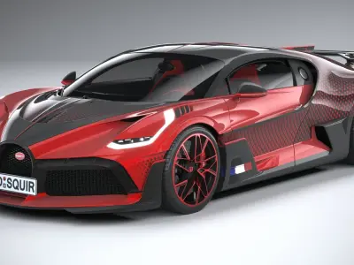 Bugatti Divo Lady Bug 2020 3D model