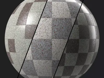 Terrazzo Materials 26- Terrazzo Tiling - Sbasr Pbr 4k Seamless Texture