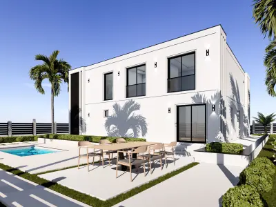 Modern Villa 3D model 17