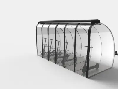 Park bikes  3D model