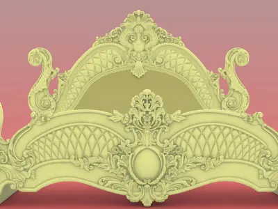 bed desgin 3d model file STL and rhino 3D model