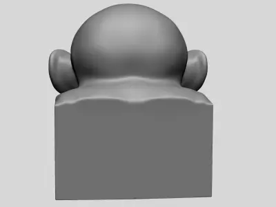 Chimp Head  3D model