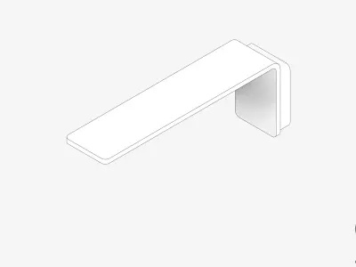 Wall Spout - Luxury - Axis - Basin Low-poly 3D model