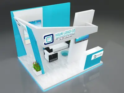 Booth Exhibition Stand a659c 3D model