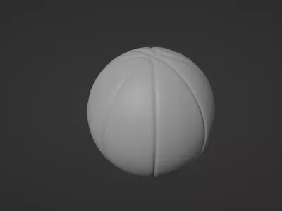 Basketball Low-poly 3D model
