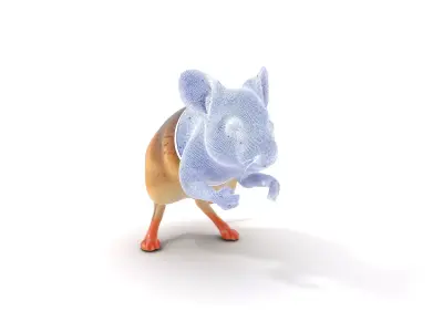 Adorable Mouse Companion model pack Low-poly 3D model