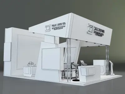 Booth Exhibition Stand a261 3D model